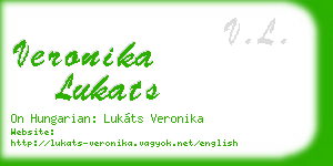 veronika lukats business card