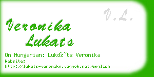 veronika lukats business card